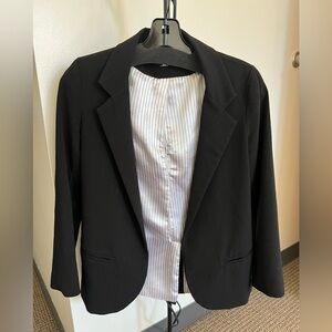 Aqua black blazer size XS